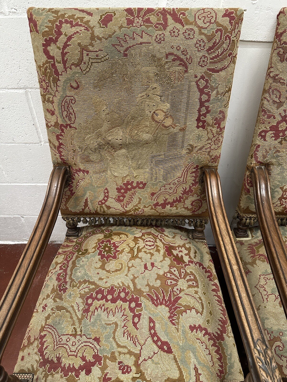 pair of antique armchairs eBay