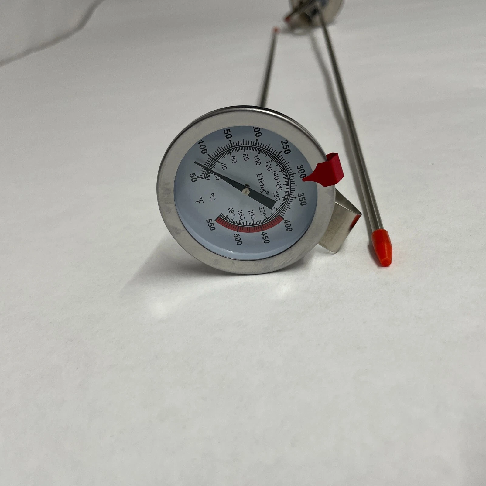 Meat Bbq Gauge Deep-Fried Pot Thermometer Stainless Steel Grill Grate 15"