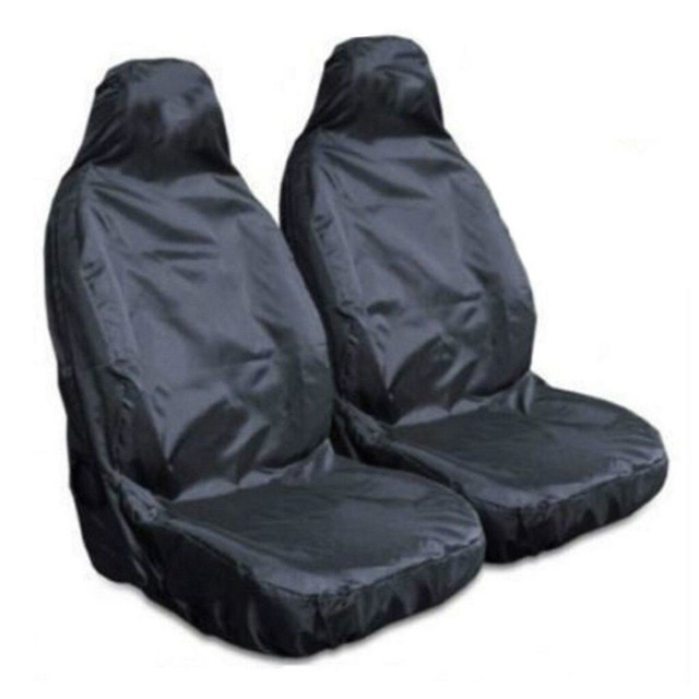 2PCS Front Universal Waterproof Nylon Auto Car Van Vehicle Seat Cover