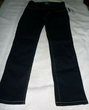 New, OLD NAVY Girls Black SKINNY Cotton Stretch Denim Jeans, Size M 8 