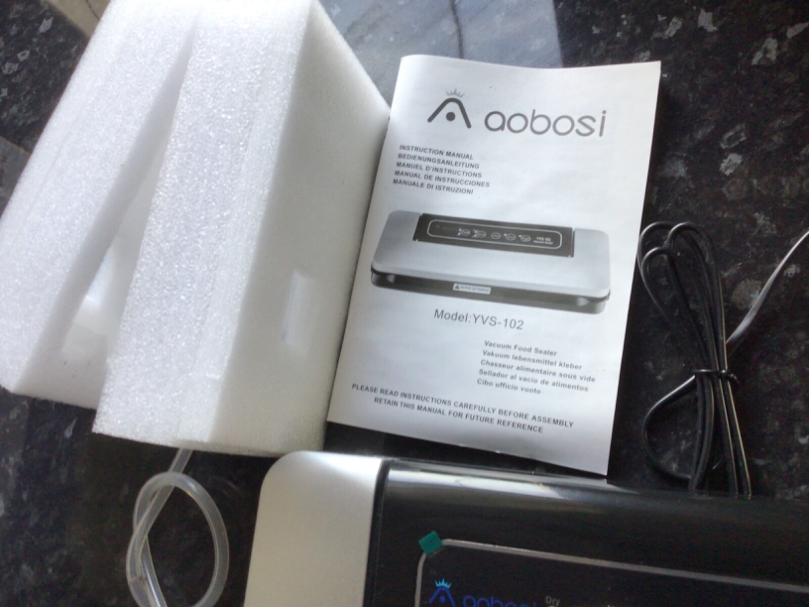 Aobosi Vacuum Food Sealer. Vacuum Sealer as pictures unused eBay