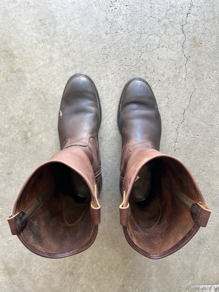 Vintage Red Wing Pecos Brown Leather Oil Resistant Workwear  display picture 2