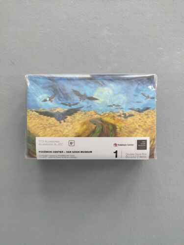 Pokemon x Van Gogh Musée Corviknight champ de blé avec corbeaux boîte à double pont - Photo 1 sur 2