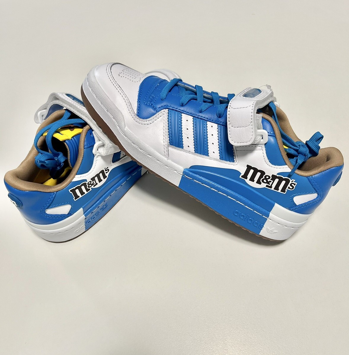 M&M CUSTUMPERFORMANCE L/STEE Adidas M&M's X Forum Low 84 Craft Blue White EQT Yellow
