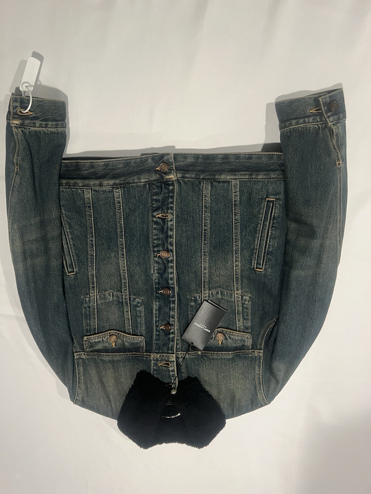 Giacca di jeans uomo Saint Laurent Shearling. S. 2500