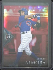 2014 Bowman Platinum Red #BCP90 Albert Almora No 25 of 25