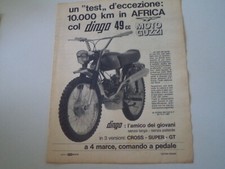 advertising Pubblicità 1968 MOTO GUZZI DINGO 49 50 CROSS/SUPER/GT