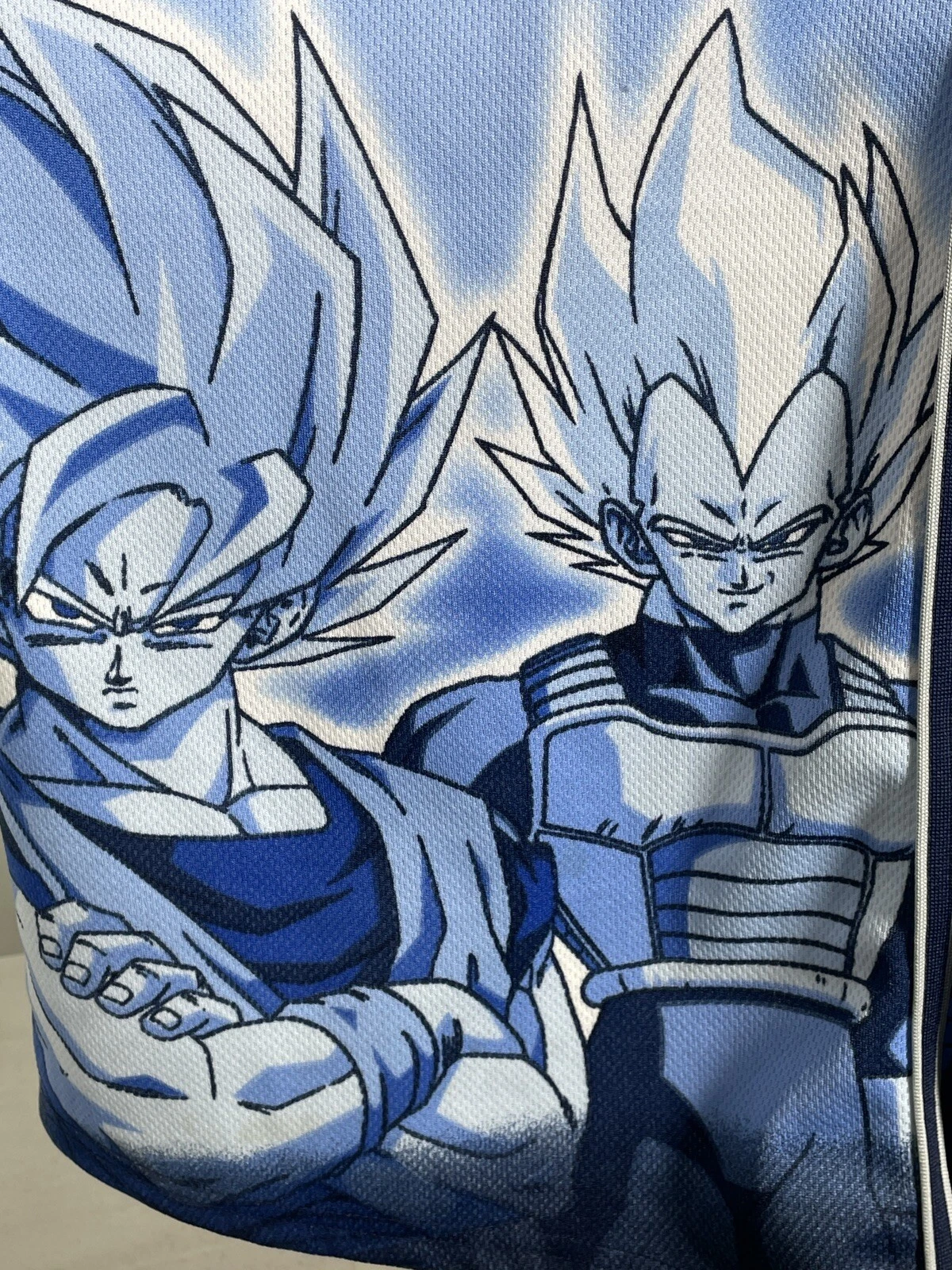 VTG 2001 Dragon Ball Z Funimation Production Blue Baseball Jersey