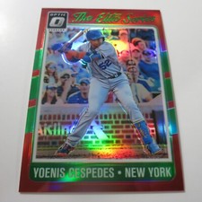 Yoenis Cespedes 77/99 2017 Donruss Optic Elite Series Red #ES19 New York Mets