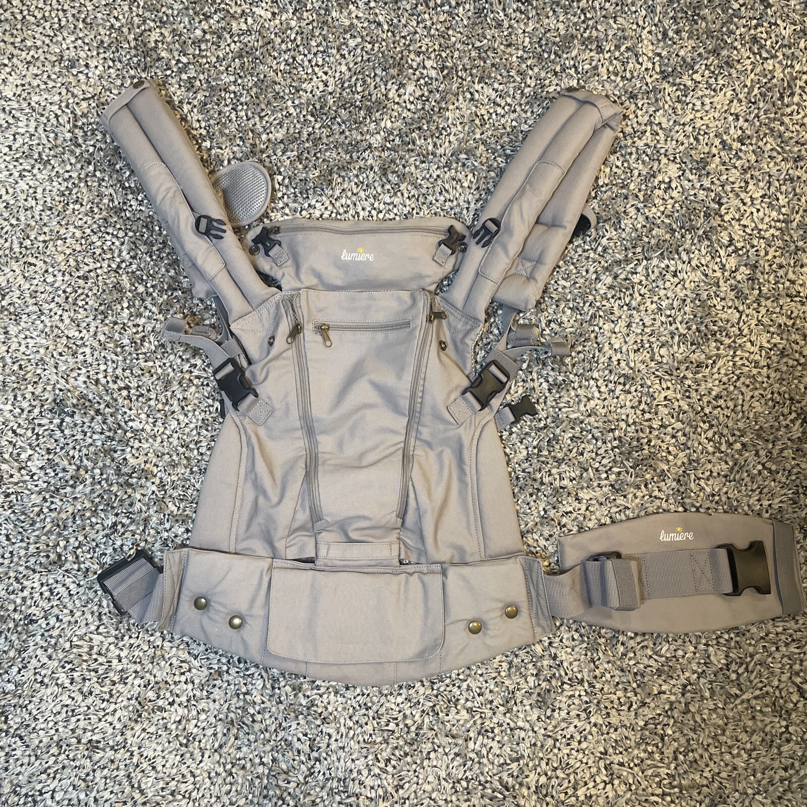 Lumiere Baby Carrier BC100 Gry 6 Position 7-45lbs-image