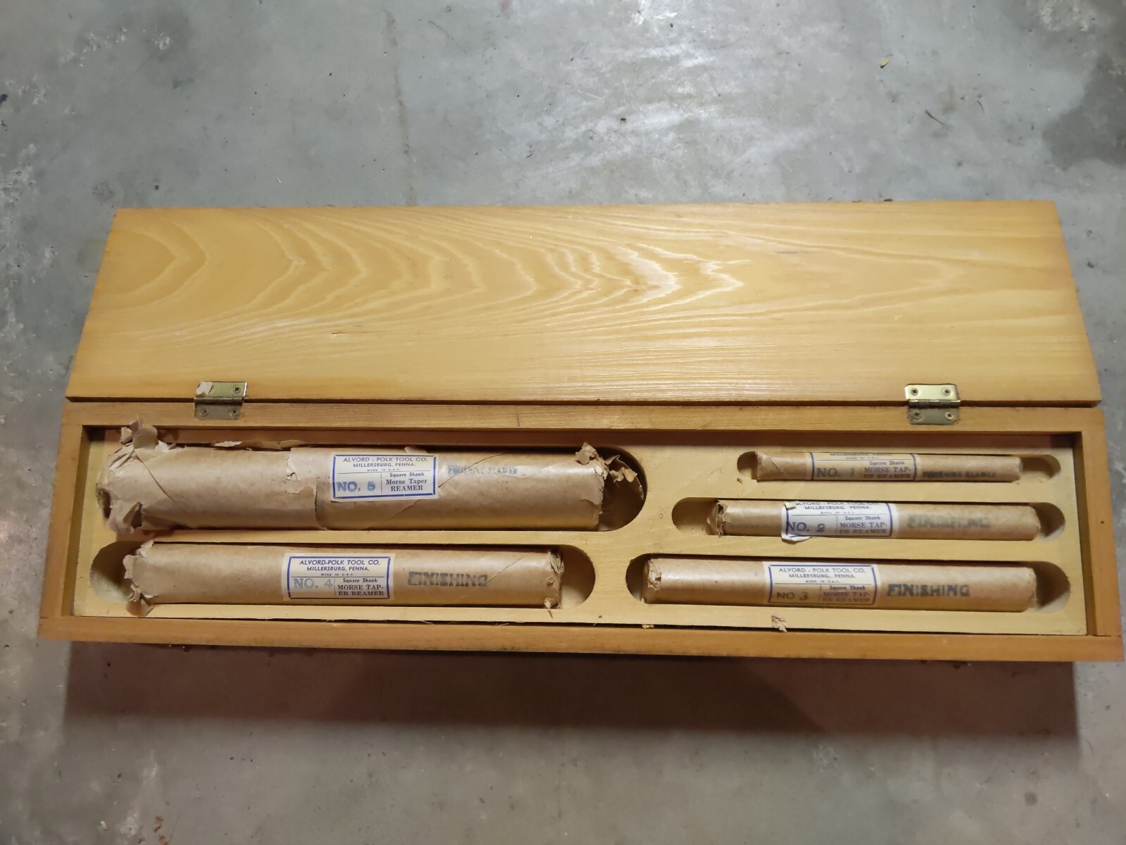 WWII Era U.S. Navy No. 3 Reamer Set Millersburg AlvordPolk Tool Co