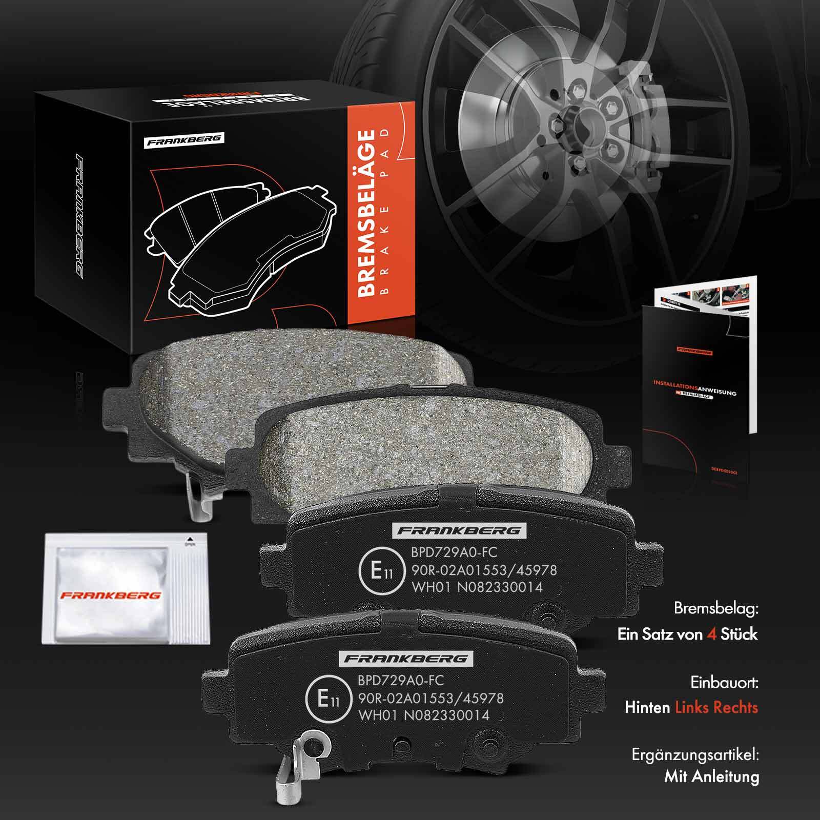 Bremsscheiben 259mm Voll Bremsbeläge Hinten Für Mini R50 R53 One
