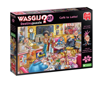 Jumbo Spiele 1110100332 Wasgij Destiny 27 Cafe to Latte! 1000 Teile Puzzle