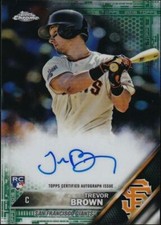 2016 Topps Chrome Rookie Auto Green Refractor #RA-TB - Trevor Brown [96/99]