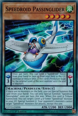 COTD-DE098 SPEEDROID PASSLIDER COMMON 1.AUFLAGE YuGiOh KARTE