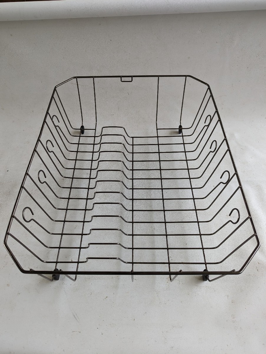 RUBBERMAID LARGE CHROME SINK DISH DRAINER STORAGE RACK No CUP