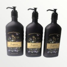  3 Bath  Body Works Aromatherapy INSPIRE Violet Sandalwood Eucalyp Body Lotion