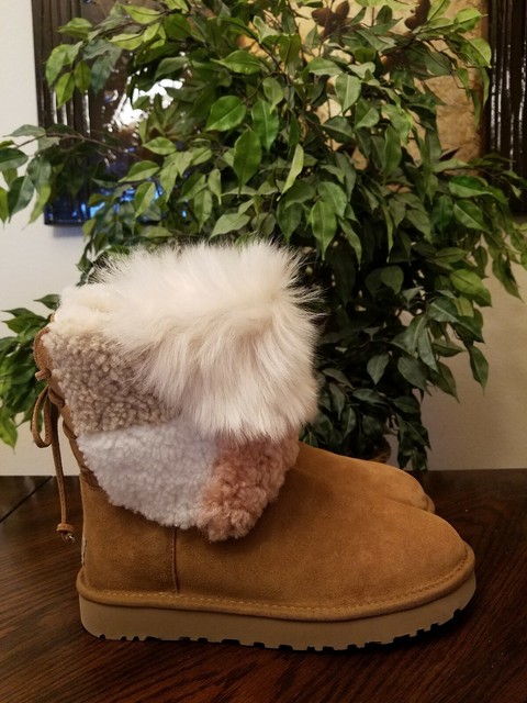 black patchwork uggs