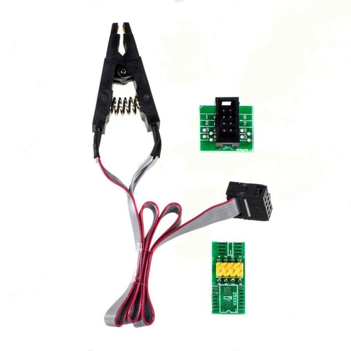 Clip de prueba SOIC8 SOP8 con cable + 2 adaptadores para EEPROM 93CXX / 25CXX / 24CXX... - Imagen 1 de 8