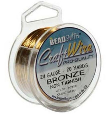 BeadSmith Non-Tarnish Bronze 22ga 45FT Craftwire