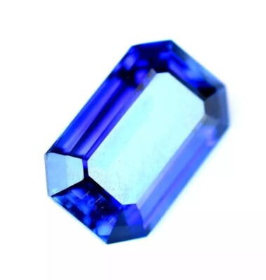 Natural Emerald Cut Blue Sapphire Flawless 5-6Ct EGL Certified Loose Gemstone