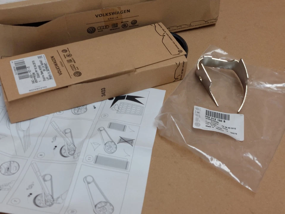 VW UP! Kit reparación correa V 12 aux 2012-2024 03L998037C Seat Ibiza 6P genuino NUEVO Foto 3 de 4