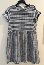 loft outlet dress small Plaid Black /White 