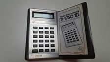 TEXAS INSTRUMENTS SCIENTIFIC CALCULATOR TI 1750 III W/CASE AND INSTRUCTIONS