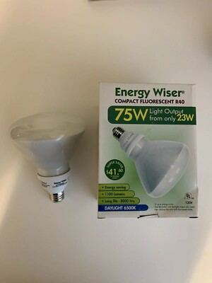 Bulbrite CF23R40DL 23W 75W Equivalent  Energy Efficient Compact Fluorescent R40