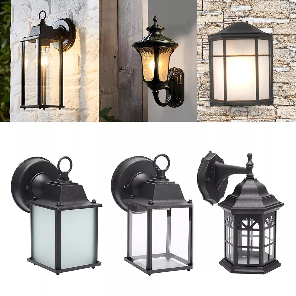 Vintage Garden Wall Light Lantern Coach Lighting Waterproof Outdoor Sconce Lamp