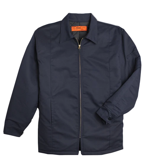 Work Jackets Used Uniform Cintas Unifirst Red Kap Insulated Lined Panel Coat image 1