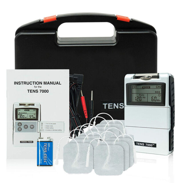 TENS 7000 2nd Edition Digital Unit Electric Massage Pulse Relief - 8 Extra Pads