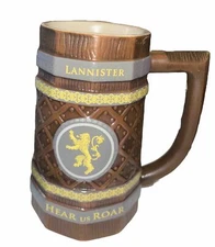 Game of Thrones Lannister Stein Mug - Hear Us Roar HBO , HMB England 2017 6-1/2"