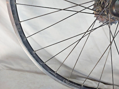 Roue Arrière Vélo Route HED Belgium+, 700c, Moyeu Powertap, 7 Vitesses, Occasion, Alloy, Noir