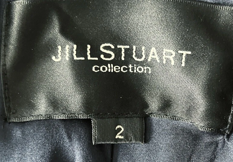 Женский военный блейзер Jill Stuart размер 2 темно-синий шерстяная смесь с орлом темно-синяя золотая булавка - Изображение 3 из 4