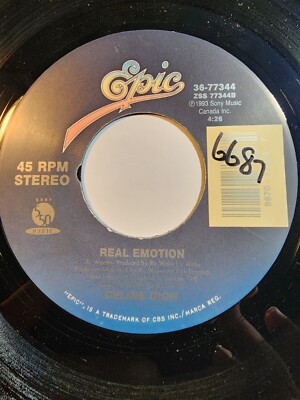 CELINE DION- MISLED / REAL EMOTION - EPIC 1993 VG+ F43
