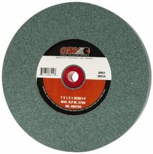CGW Abrasives 80 Grit Silicon Carbide Bench & Pedestal Grinding Wheel 7" Diam...