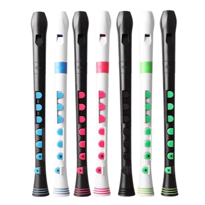 Nuvo Soprano Recorder Plus w/ Silicone Baroque Key System - Choose Color
