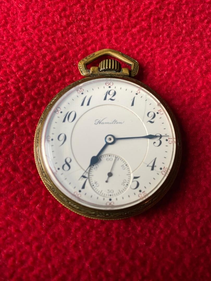 Купить VINTAGE HAMILTON POCKET WATCH 16S 974 STAR CASE SER