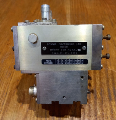 Ex-MOD Cossor Electronics / Raytheon Frequency Mixer Stage NSN: 5840-99-115-6950