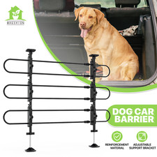 Dog Car Barrier Adjustable Metal Universal Fit Vehicle SUV Pet Divider Safe Gate
