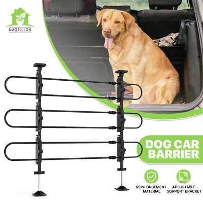 Dog Car Barrier Adjustable Metal Universal Fit Vehicle SUV Pet