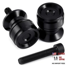 Swingarm Spools, Sliders Stand CNC Universal M6 Black Compatible with YZF 6MM