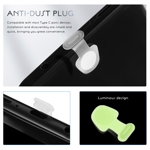 8 Pcs Staubschutz Usb Staubstopfen -C Abdeckkappe Ladeanschluss Usbc - 第 7/11 張圖片