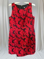 Tommy Hilfiger Women’s Red & Black Floral Midi Dress Perfect condition! Size 14