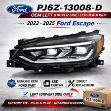 2023-2025 Ford Escape Left Driver Side Reflector LED Headlight OEM PJ6Z-13008-D