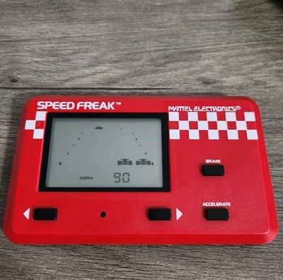 Vintage Mattel Electronics Speed Freak Handheld LCD Game (Mattel, 1982)