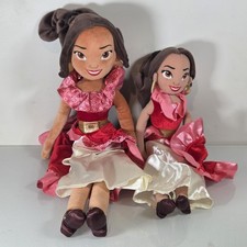 Disney Store Princess Elena of Avalor Plush Doll 16"  20" Stuffed Red Dress Lot