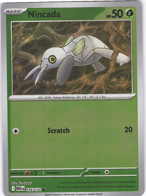 Nincada Common ME01: Mega Evolution 016/132 NM