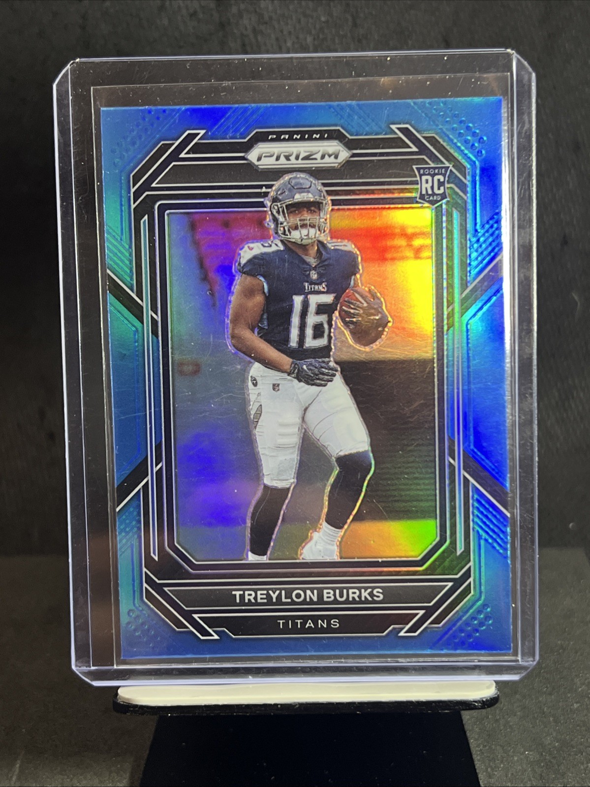 2022 Panini Prizm Rookies Treylon Burks #313 Light Blue Prizm (RC) Color Match